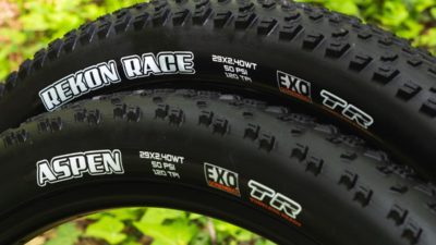 Light & Wide Trail XC tires from Maxxis include new Aspen & Rekon Race 29 x 2.40 WT