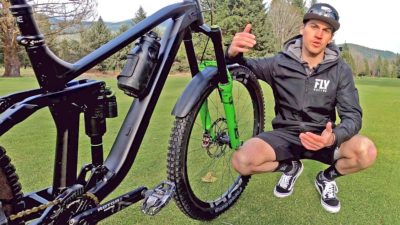 Spotted: e*thirteen Grappler prototype enduro mountain bike tire on Rémy Métailler’s Cube Stereo 170