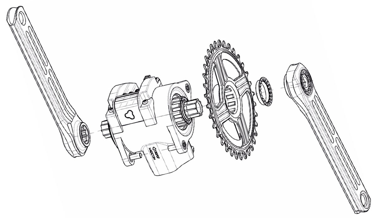 rotor cranksets for fazua e-bike road bikes