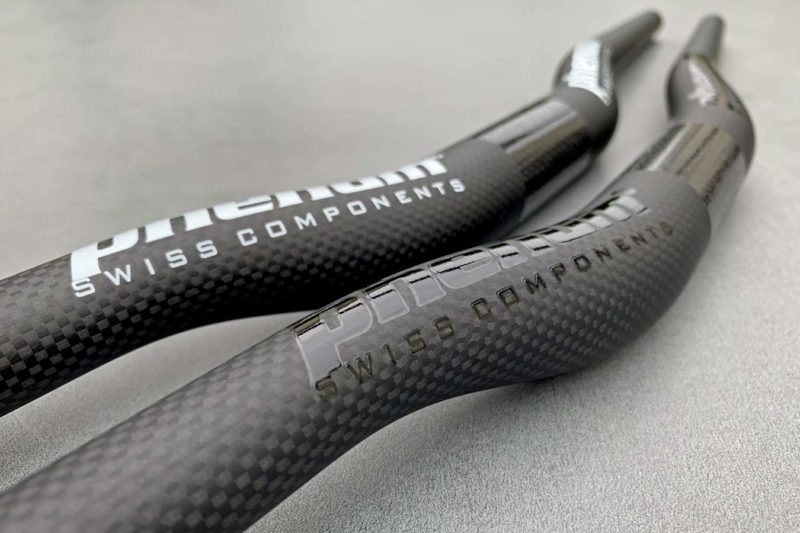 Ceetec C1 DH prototype downhill mountain bike handlebar, Phenum C1 DH carbon MTB riser bar