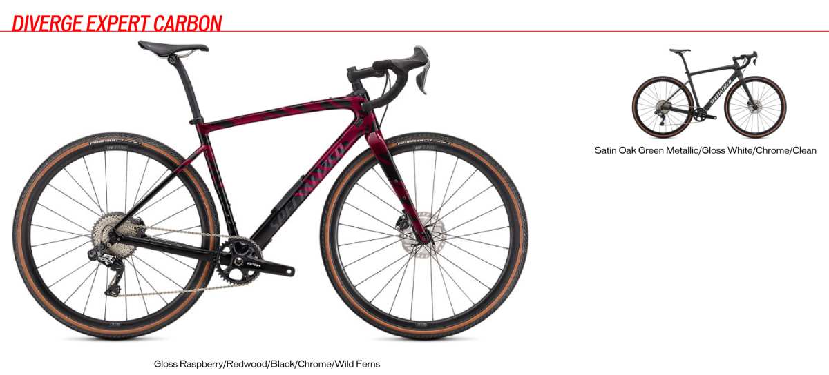 2021 Diverge Expert Carbon gravel bike specs and features
