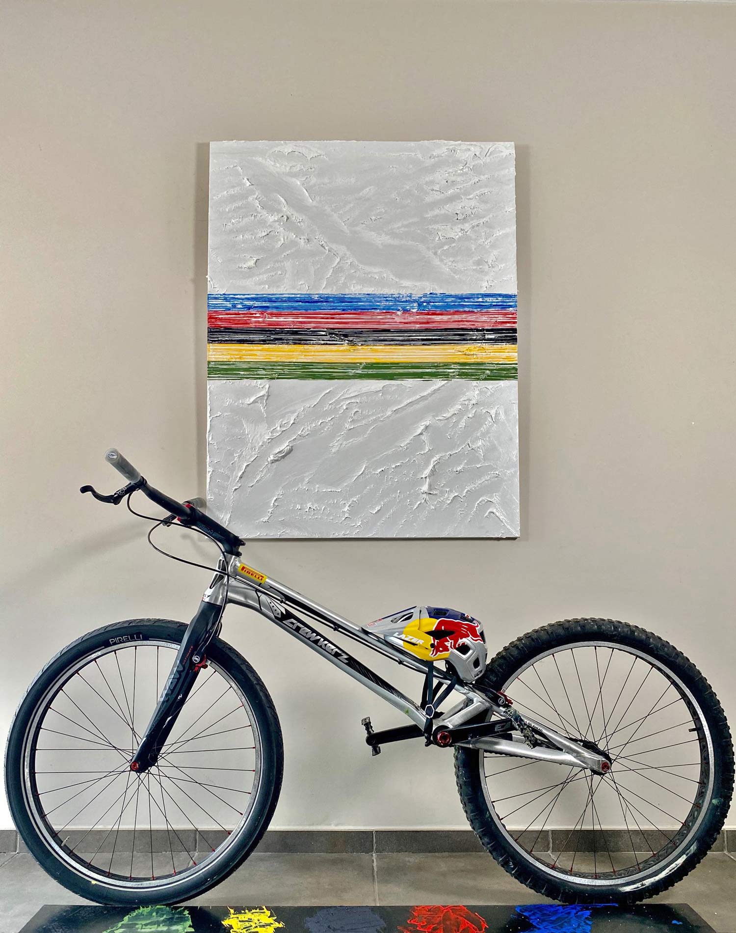 Bike-made Art by 4x trials World Champ Kenny Belaey