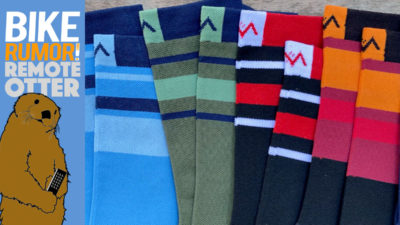 Mint gets the band(s) together with new Stripes cycling socks [Remote Otter]