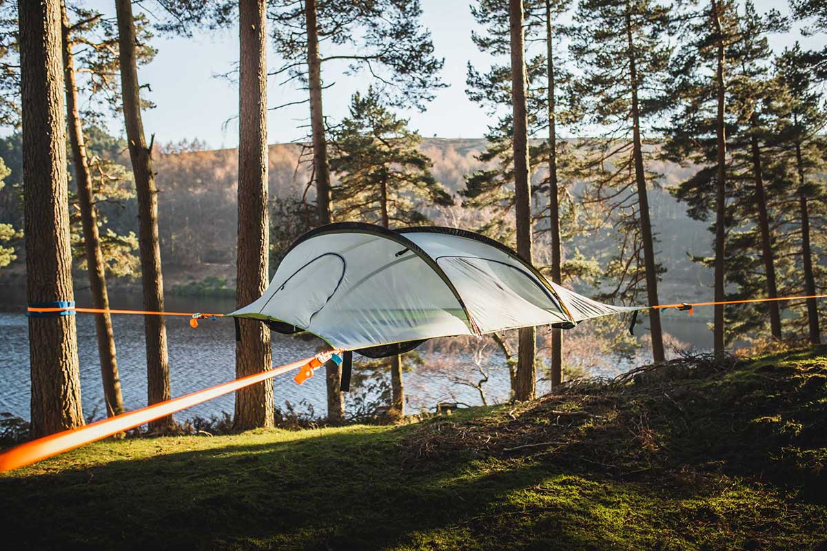 Hanging tents hotsell in trees