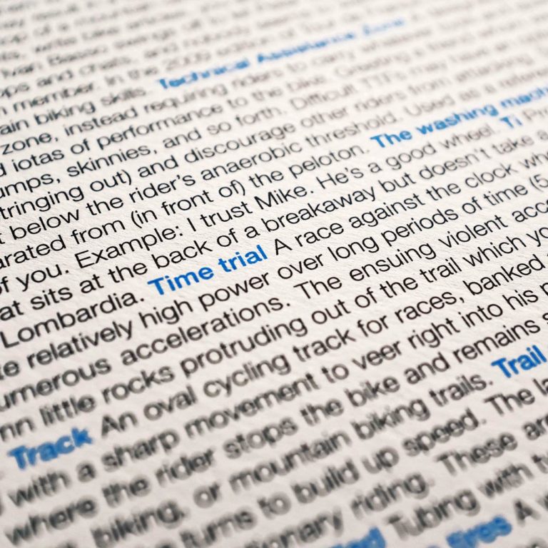 100Copies CYCLINGO takes apart the cycling lingo that brings us