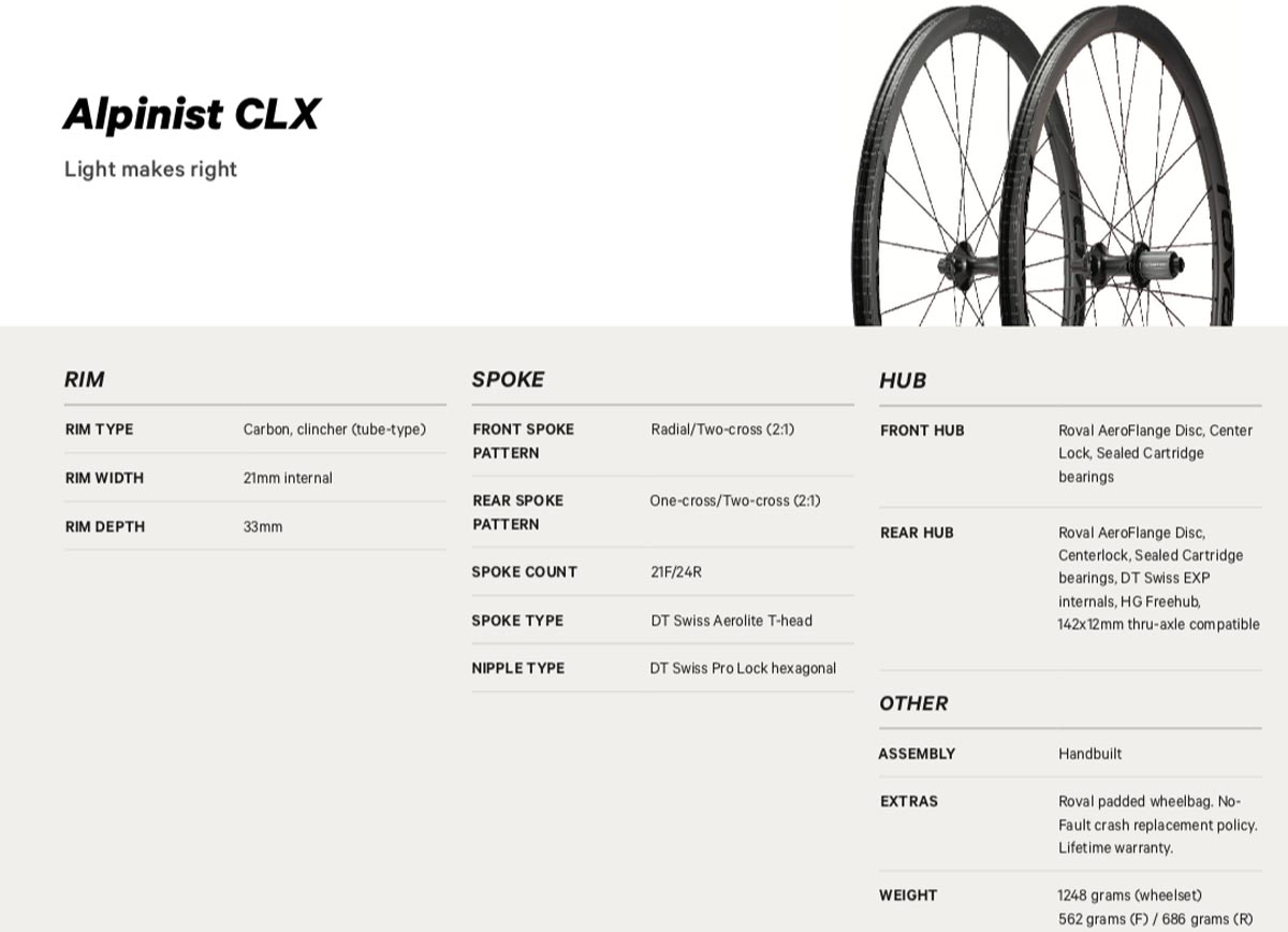 New Roval Alpinist CLX is their lightest road clincher yet, Rapide CLX aims for fastest all around