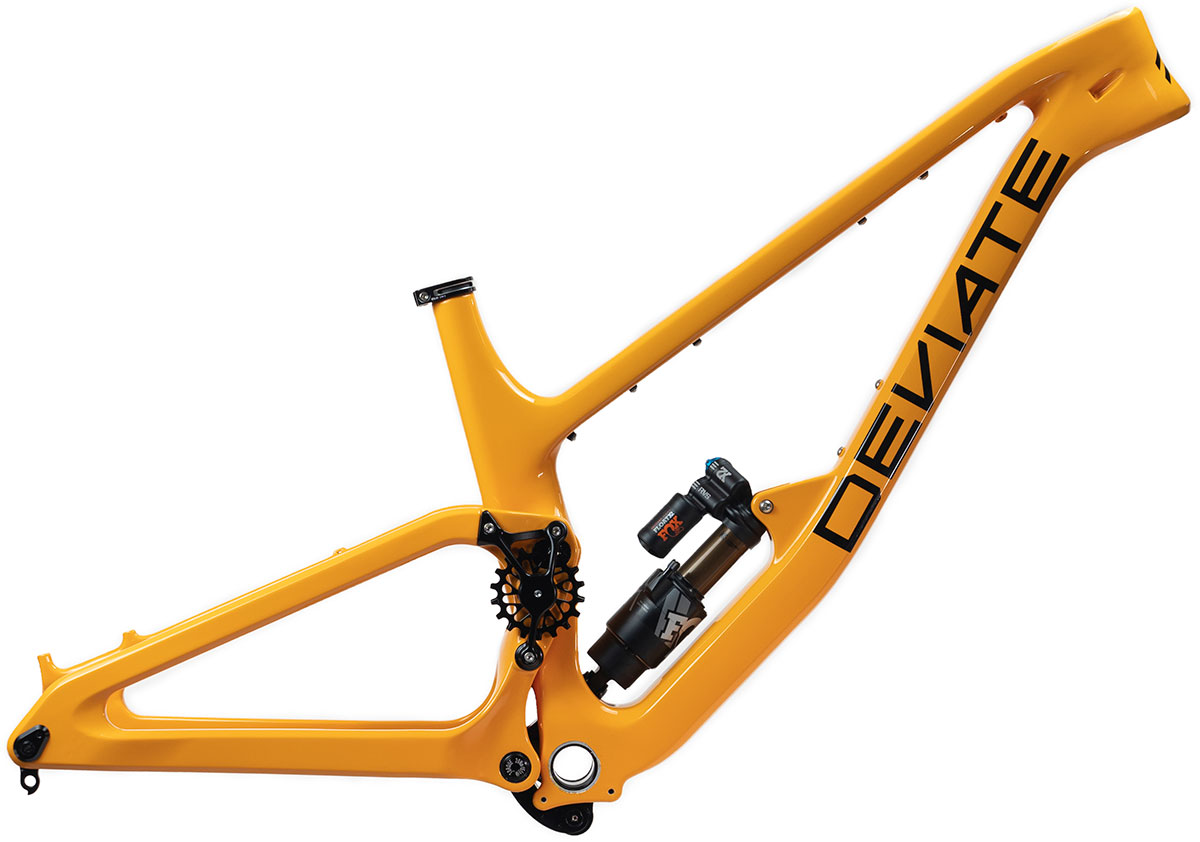 deviate-highlander-yellow-frameset-carbon-trail-bike-high-pivot
