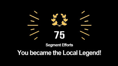 New Strava Local Legends feature gives you a trophy just for showing up