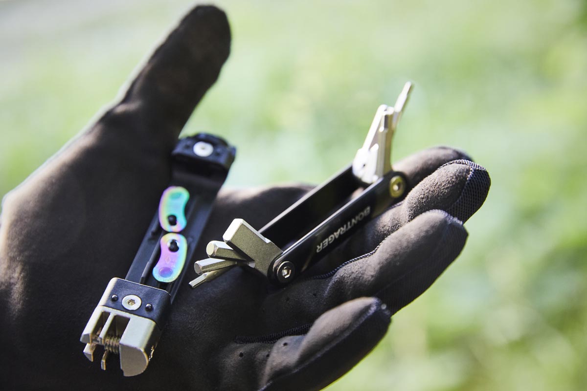 Bontrager hides their BITS Integrated MTB Tool System in your steerer for on-the-go repairs