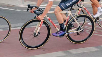 Standert Kreissäge RS Scandium race road bike cuts faster with modern updates, wider tires