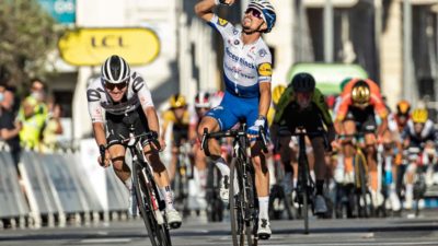 Julian Alaphilippe wins Tour stage on regular Specialized clincher tires & inner tubes!