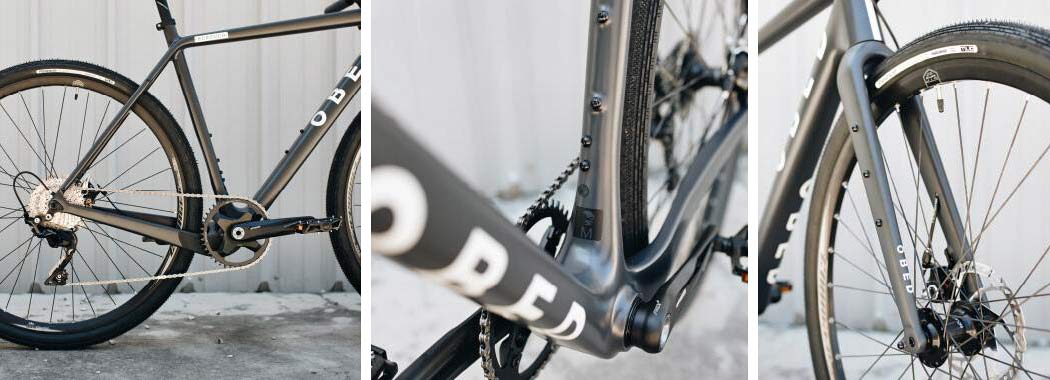 Obed Borough urban bike, is a lightweight & affordable flat-bar carbon urban gravel commuter bike, frame details