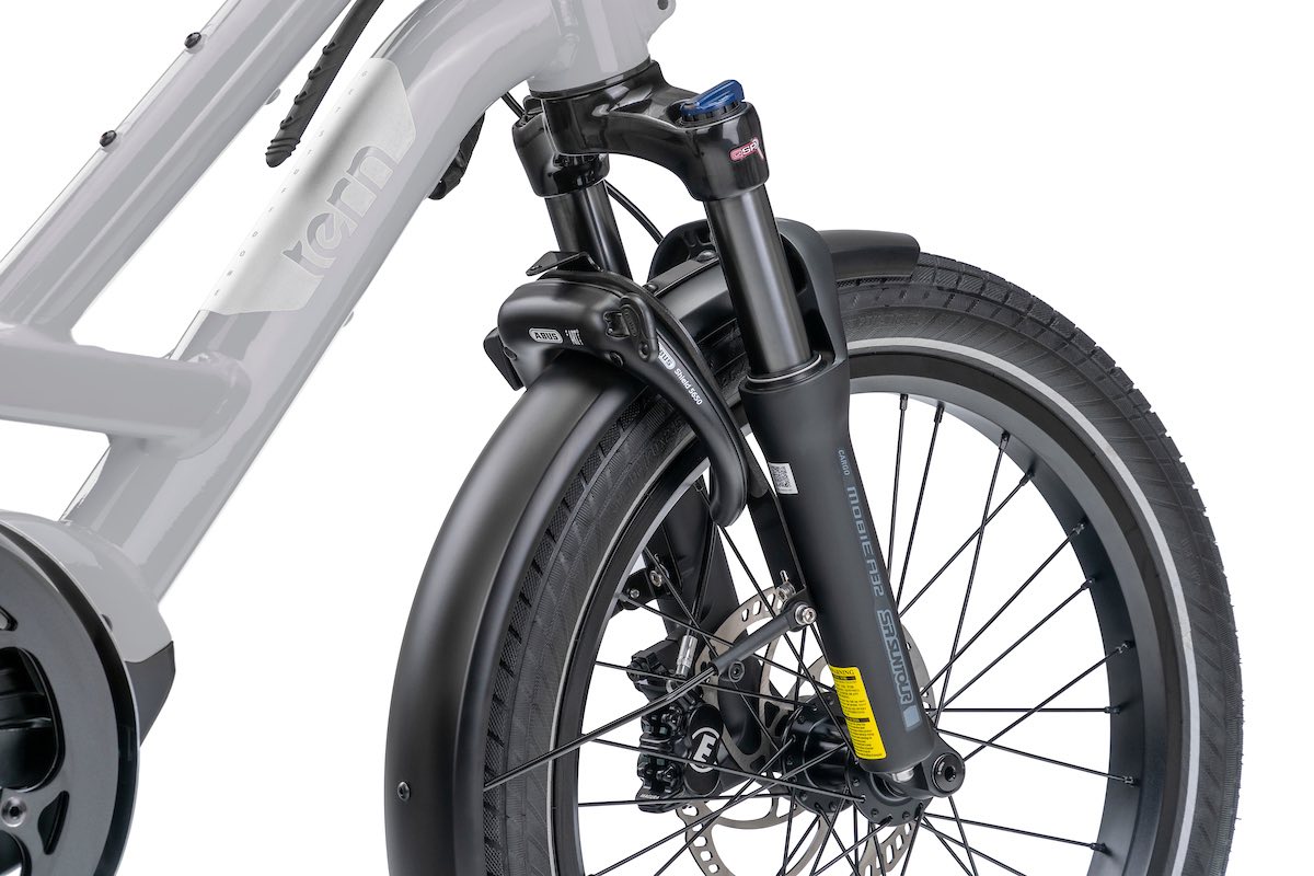 Tern added a custom suspension fork to its new GSD