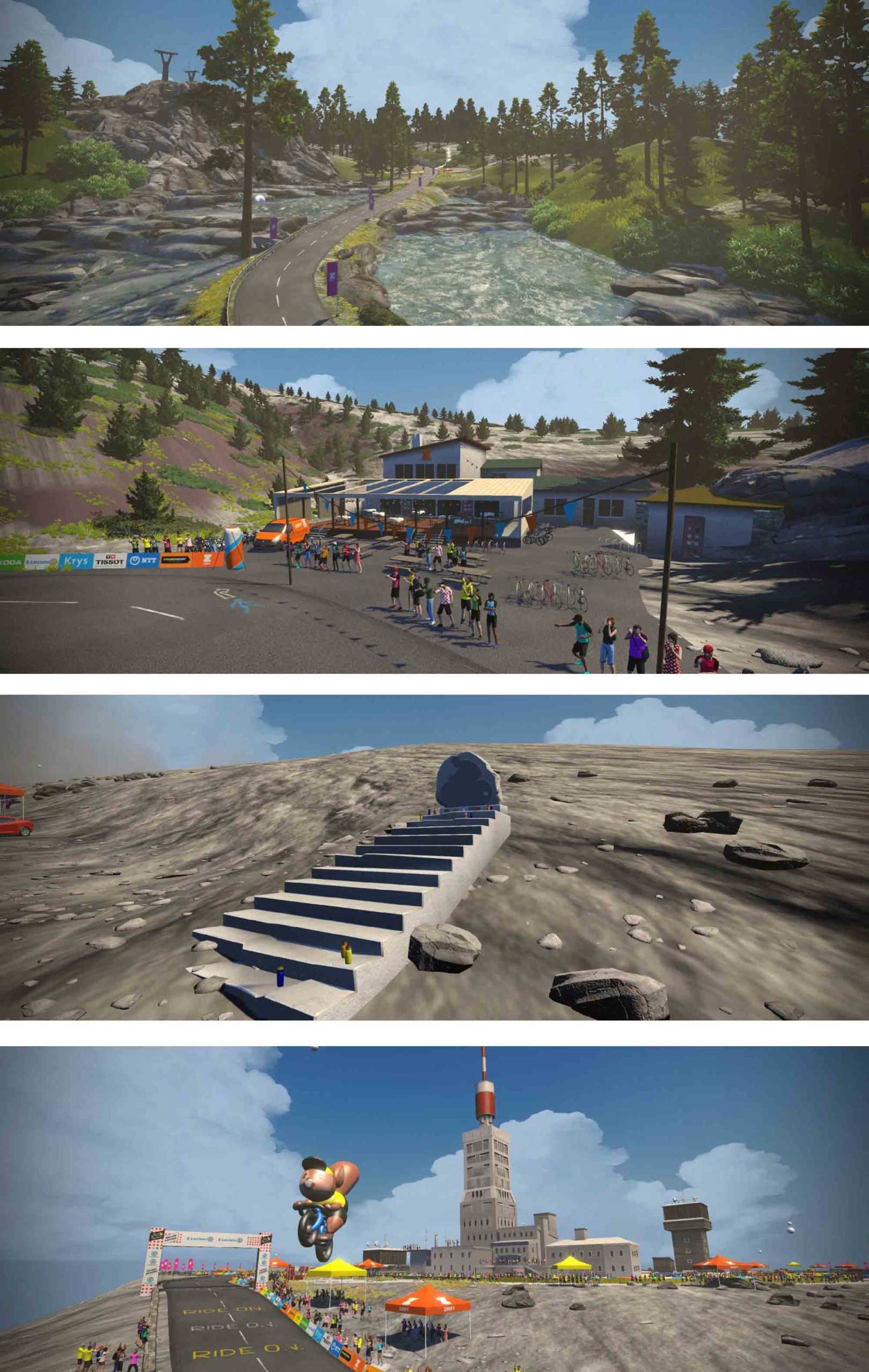  Paris and France with new Zwift maps mont ven top