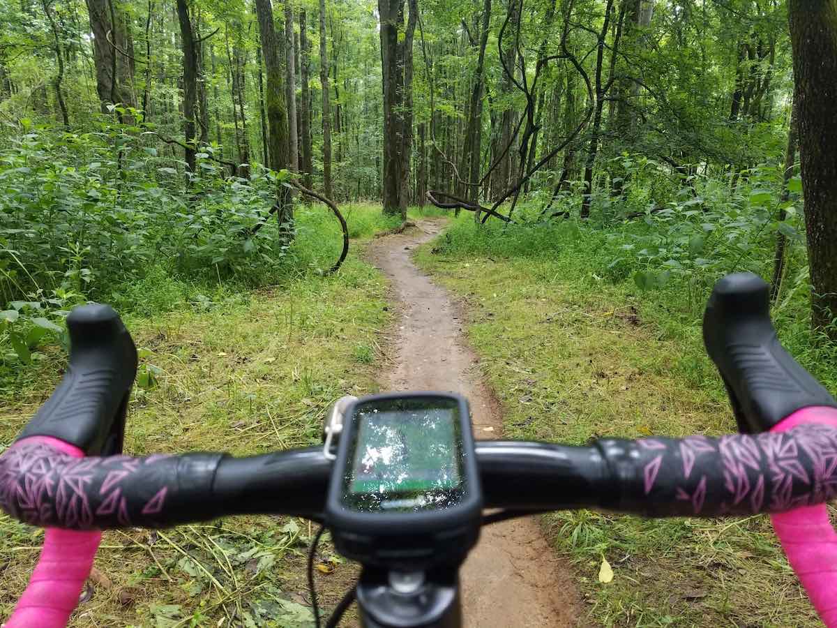 bikerumor pic of the day gravel exploring in carolina north forest in chapel hill north carolina.