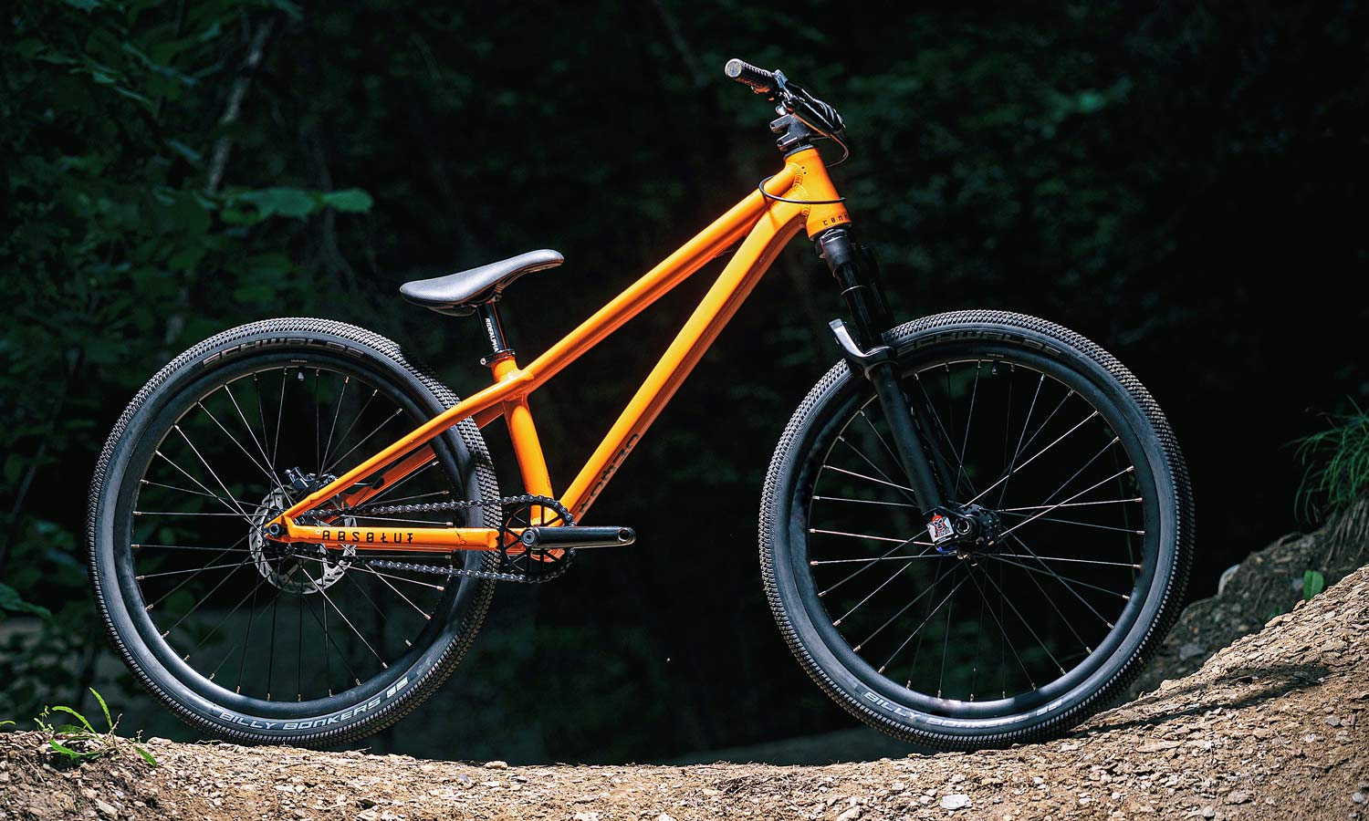 2021 Commencal Absolut 24 dirtjump bike, premium kid-sized dirt jump slopestyle pumptrack bike, complete bike
