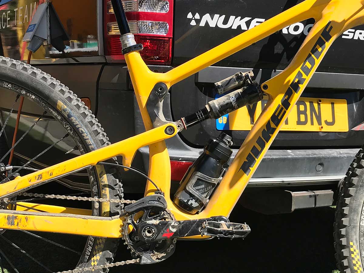 new nukeproof enduro bike spotted ews zermatt team crc pits full carbon frame