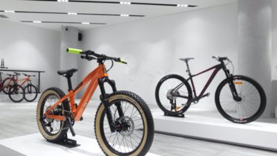 Patrol unveils Carbon fiber mountain bikes for kids with wide tires & kid friendly components