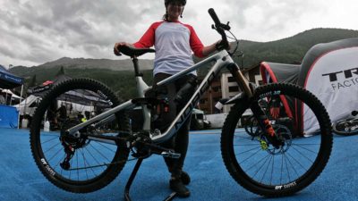Pro Bike Check: Norco Twins Factory Racing Sight MTBs with Caro Gehrig at EWS Zermatt
