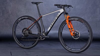 2021 Olympia F1 carbon XC hardtail reshaped to shed weight, integrate & boost confidence