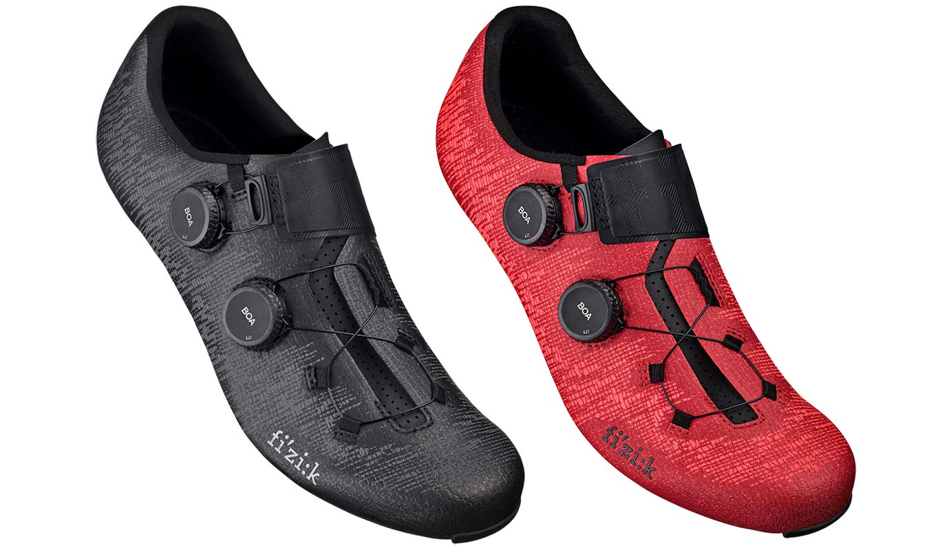 Fizik Vento Infinito Carbon 2 road shoes, lightweight breathable stiff, microtex or knit road racing shoes, Knitcolors