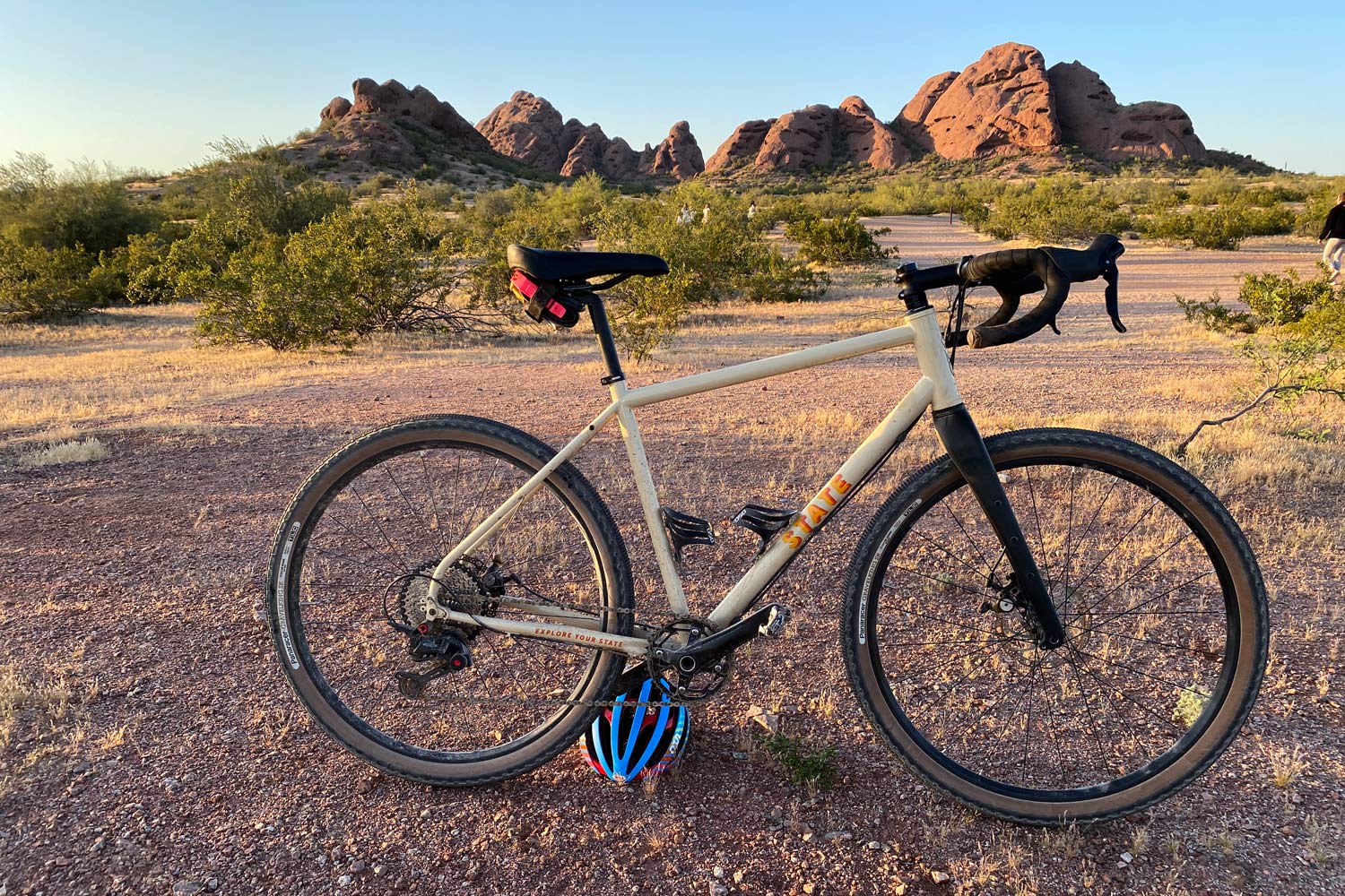 State Bicycle Co. Monster Fork, affordable full-carbon gravel adventure bikepacking fork, prototype