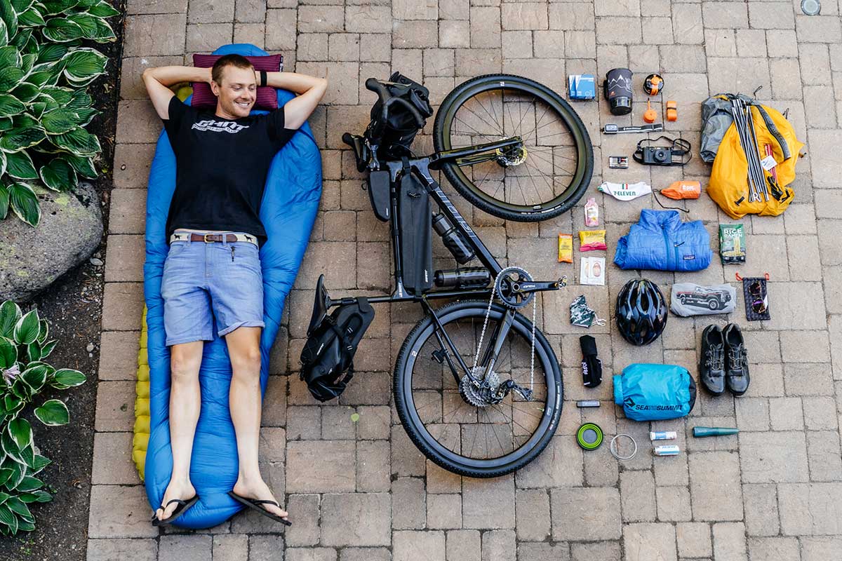 everything you need for bikepacking waterproof bags