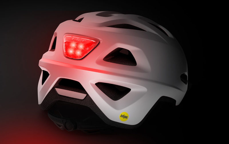 met bobilite mips cycle commuter helmet with integrated rear light led