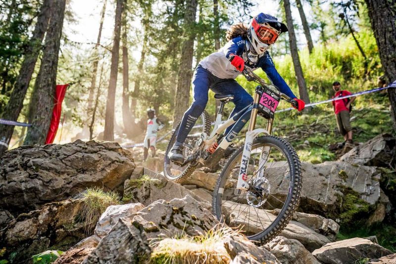 Crankbrothers Synthesis Privateer Program, grassroots racing support, Camille Balanche at Les Orres