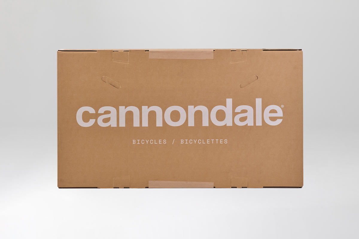 cannondale plastic free bicycle packaging is fully recyclable