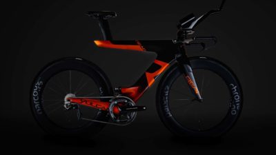 Reap Vulcan slips in new UK-made carbon, rim-brake triathlon super beam bike