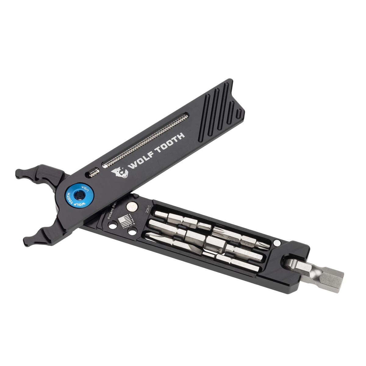 Wolf Tooth Components 8-bit Pack Pliers open blue
