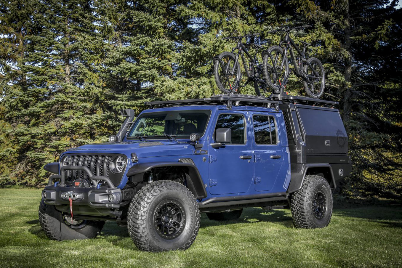 jeep gladiator concept vehicle from mopar - front view