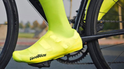 VeloToze rethinks rubber shoe covers, adding snaps to Silicone for easy on & off!