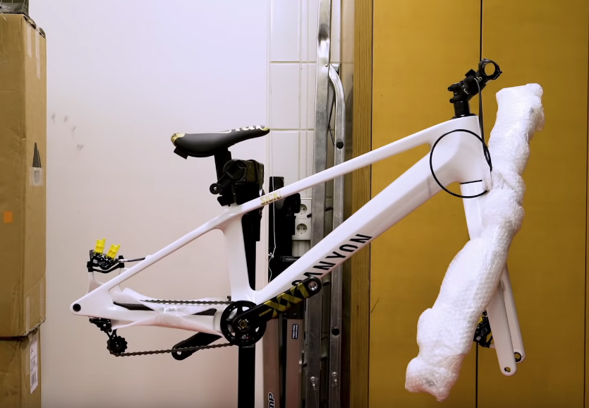 prototype carbon trials bike Canyon with Fabio Wibmer