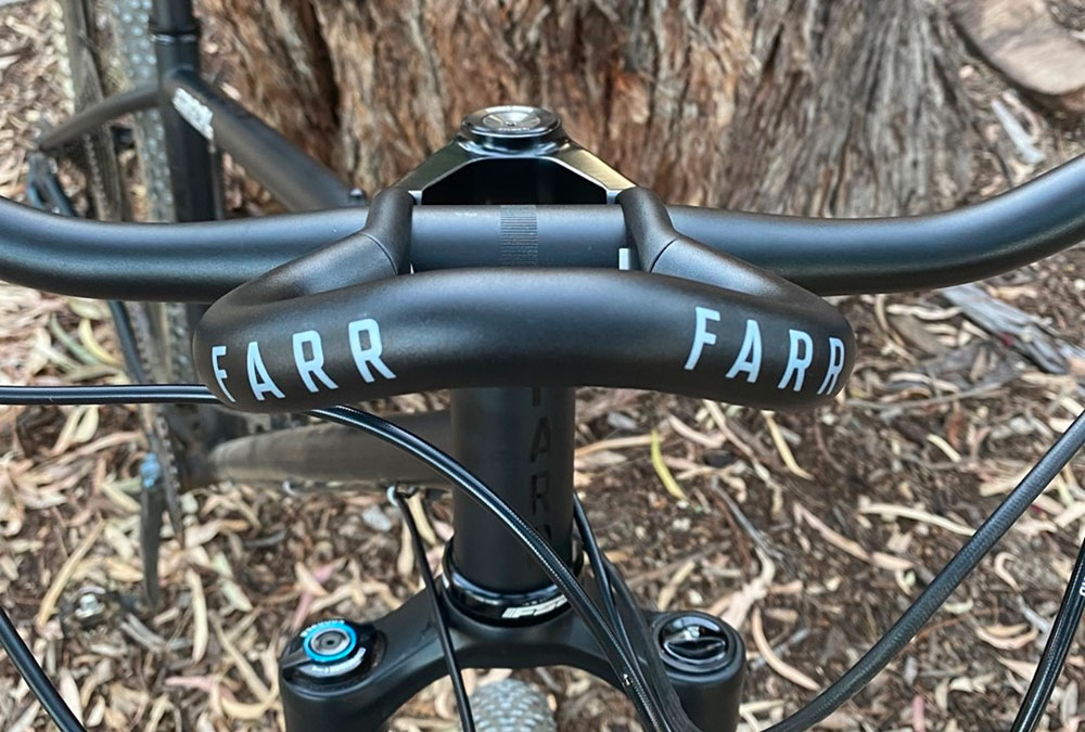Farr Headspace 35 MTB stem, retro modern bullmoose trail enduro eMTB mountain bike stem, alloy bolt-on aero bar