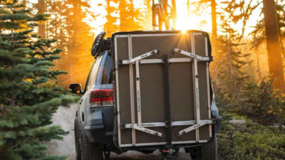 A Roof Top Tent on your hitch? REP Hitch Tent also swaps out for Corral bike rack