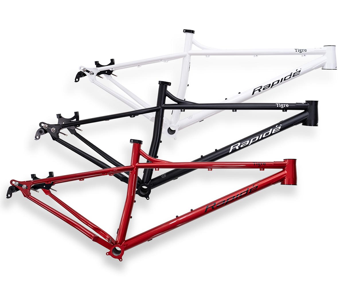 rapide tigre 29er ht mountain bike available in black red white colorways