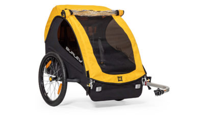 Burley Bee and D’Lite X add more options for single and two-child kids bike trailers