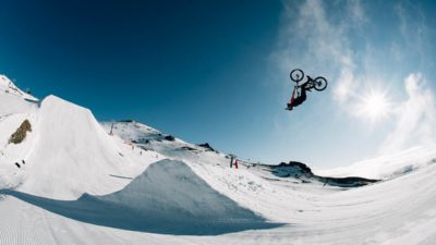 Must Watch: Connor Macfarlane back flips to snow on Commencal Clash in Peak To Pub