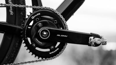 Rotor Aldhu Carbon crankset adds ultralight option to modular drivetrain system