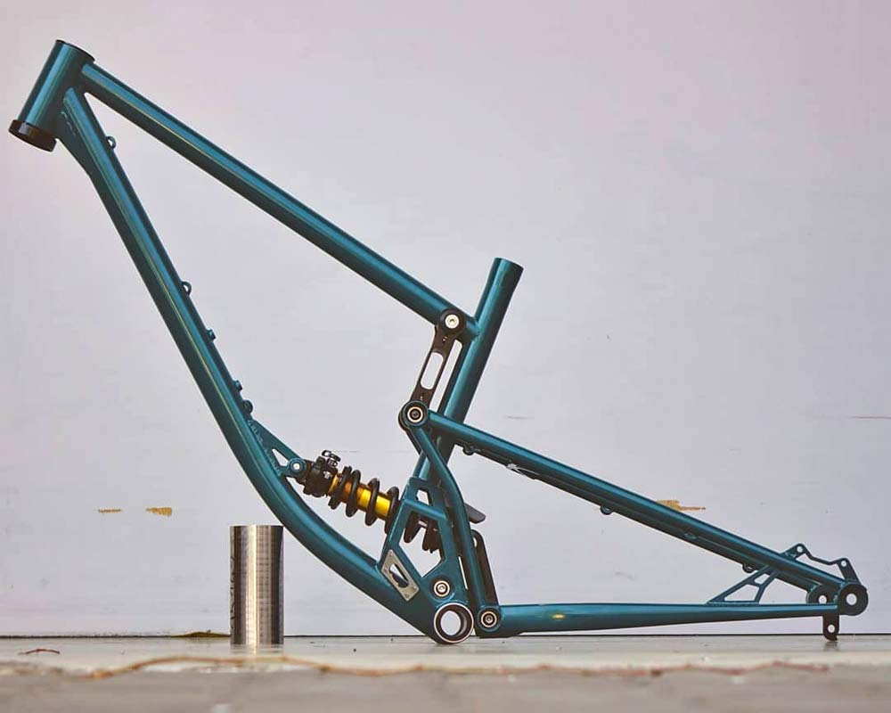 2021 Zoceli Naosm steel full-suspension enduro bike, 160mm travel handmade 29er all-mountain bike, non driveside