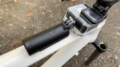Spotted: 76Projects Vlogger’s Thingy prototype toptube-accessible GoPro holder
