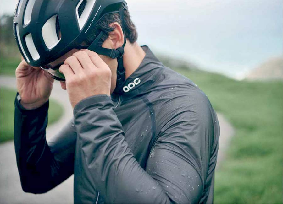 POC Supreme Rain Jacket packs in ultralight 3 layer waterproof cycling protection at