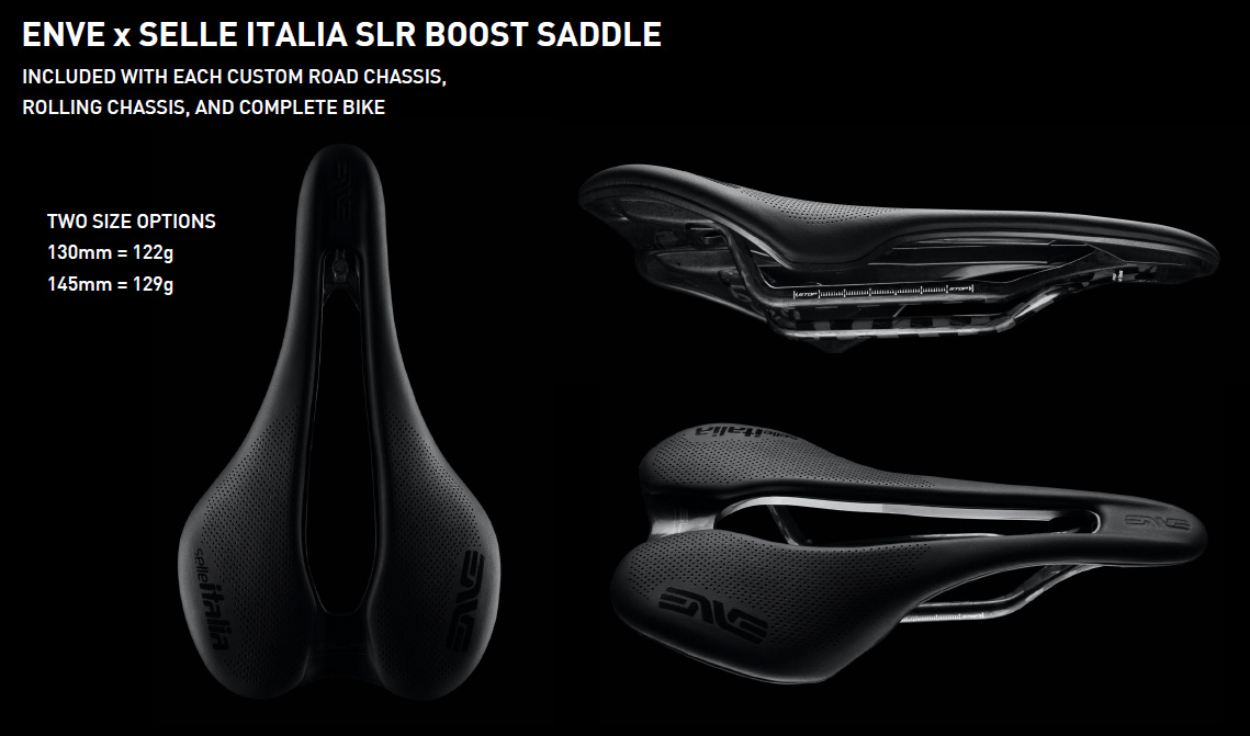 ENVE Custom Road carbon bike selle Italia saddle