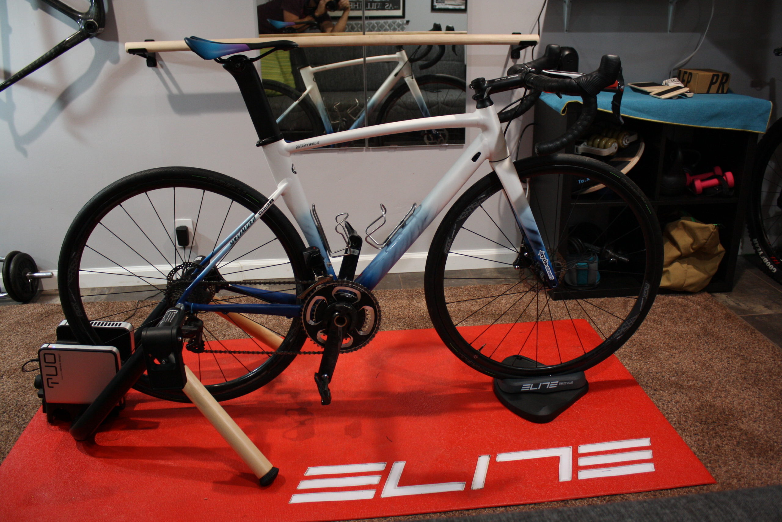 Elite Tuo Trainer Review Full Bike attached 