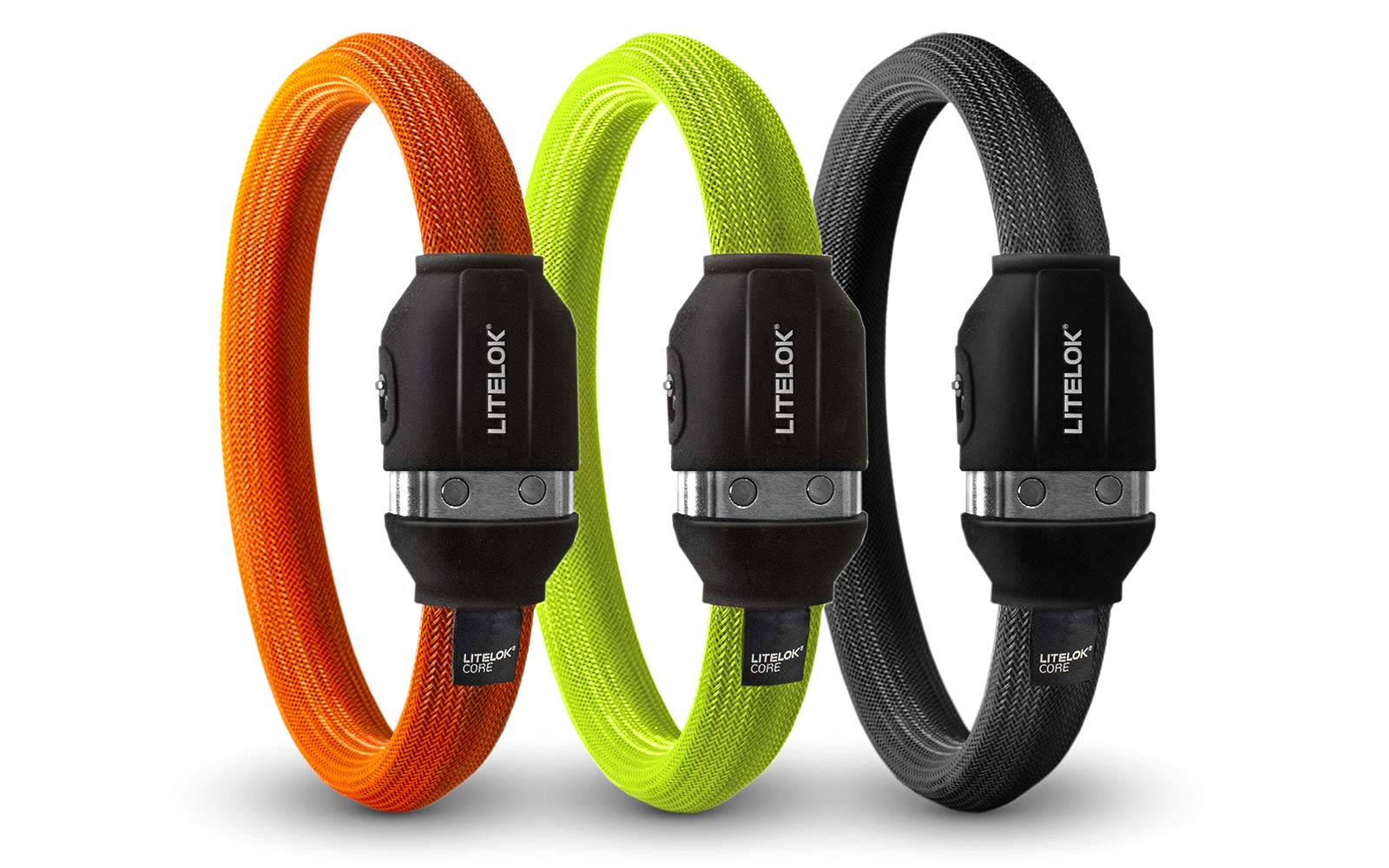 Litelok Core lightweight flexible wearable Sold Secure Bicycle Diamond city bike lock, color options