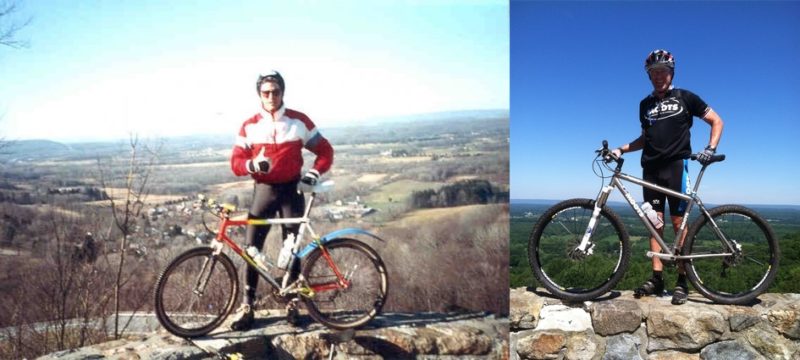 bikerumor pic of the day then and now photo at the overlook on I-80 in Hackettstown, New Jersey