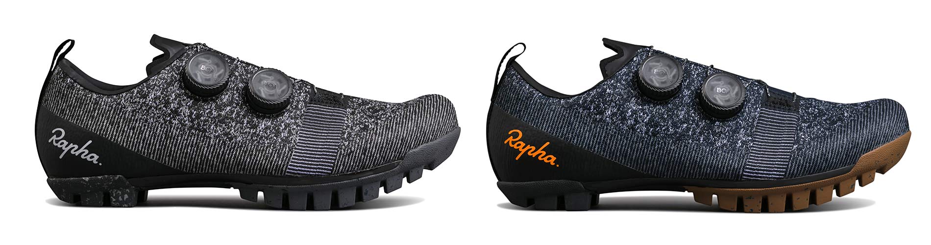 Rapha Explore Powerweave carbon-soled gravel bike shoes, colors black or navy blue