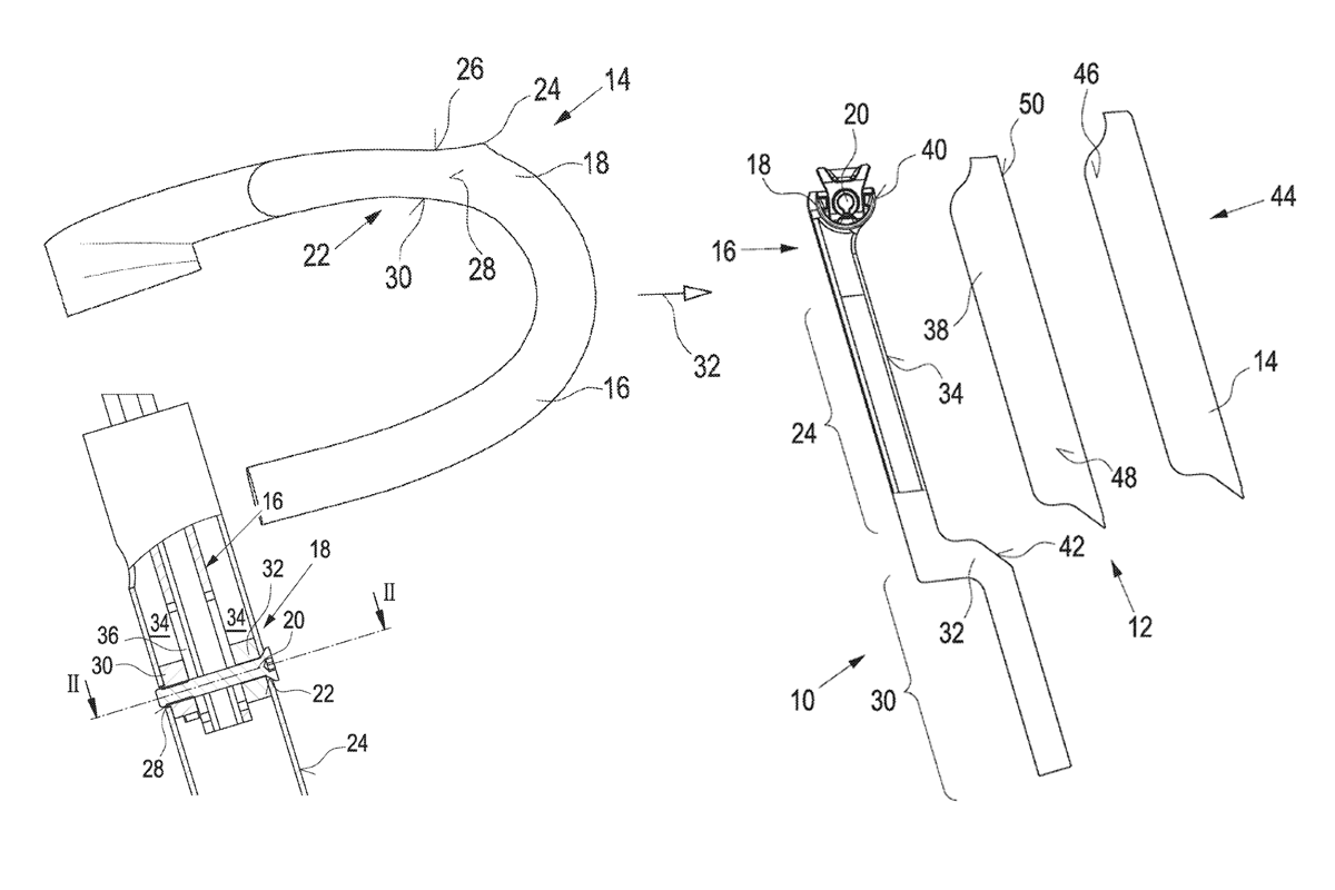 canyon handlebar and stem insert patent drawings
